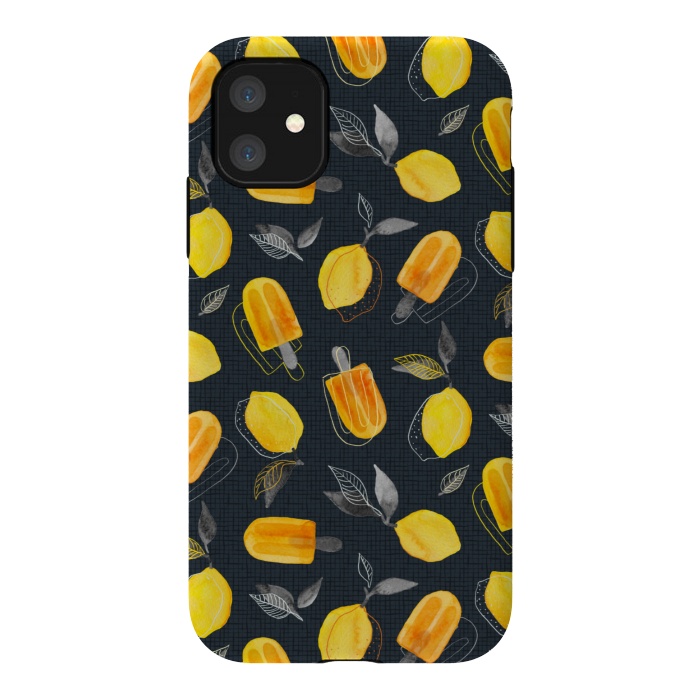 iPhone 11 StrongFit Fresh Lemons & Frozen Pops by Micklyn Le Feuvre