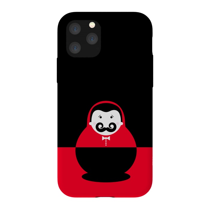 iPhone 11 Pro StrongFit baby with mustache by TMSarts