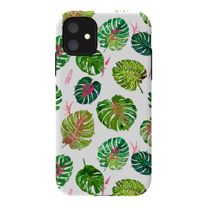 iPhone 11 StrongFit Monstera Love II by Uma Prabhakar Gokhale