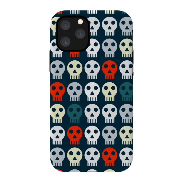 iPhone 11 Pro StrongFit retro skull pattern by TMSarts