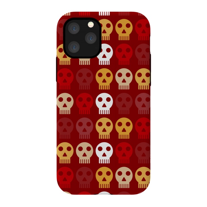 iPhone 11 Pro StrongFit red seamless skull by TMSarts