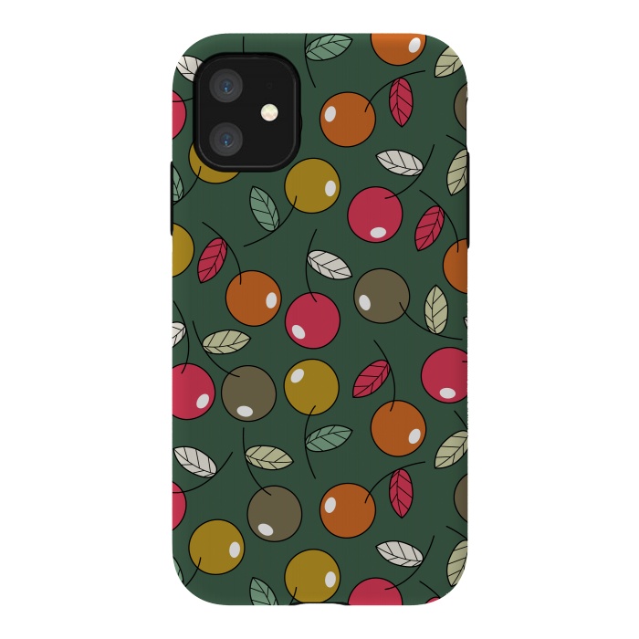 iPhone 11 StrongFit cherry fruits by TMSarts