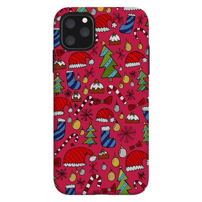 iPhone 11 Pro Max StrongFit The Christmas Pattern by Steve Wade (Swade)