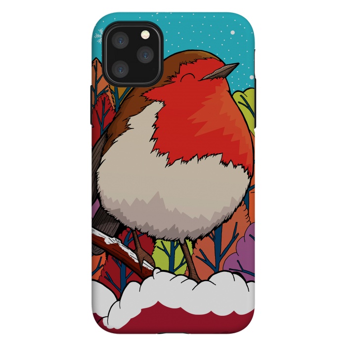 iPhone 11 Pro Max StrongFit The Big Red Robin by Steve Wade (Swade)