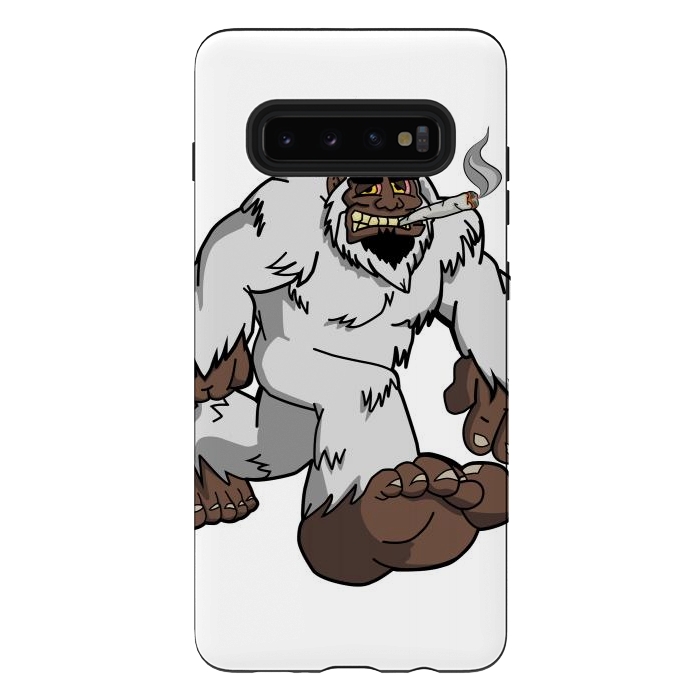Galaxy S10 plus StrongFit Chillin' Yeti by Area51 Designs