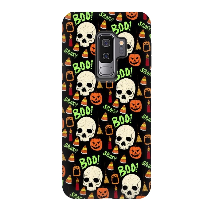 Galaxy S9 plus StrongFit Halloween pattern by Steve Wade (Swade)