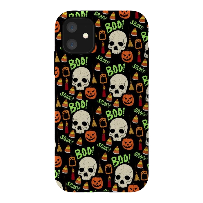 iPhone 11 StrongFit Halloween pattern by Steve Wade (Swade)