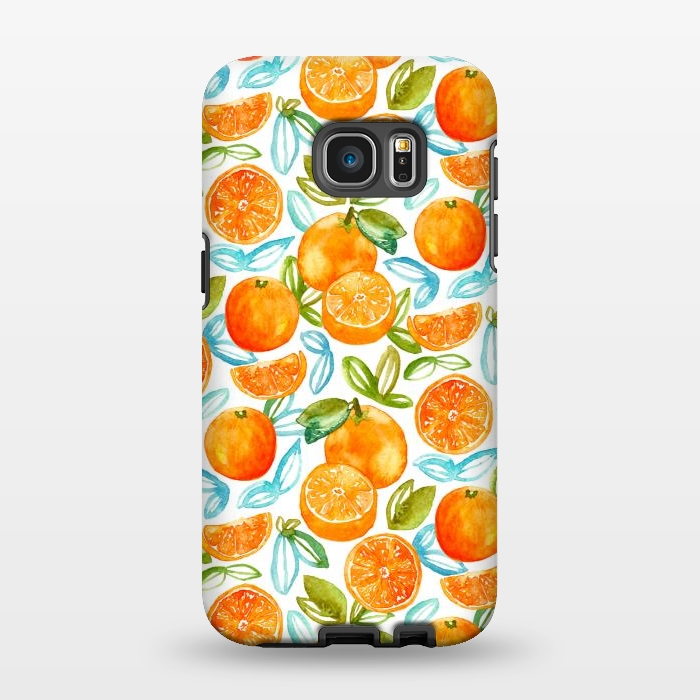 Galaxy S7 EDGE StrongFit Oranges  by Tigatiga