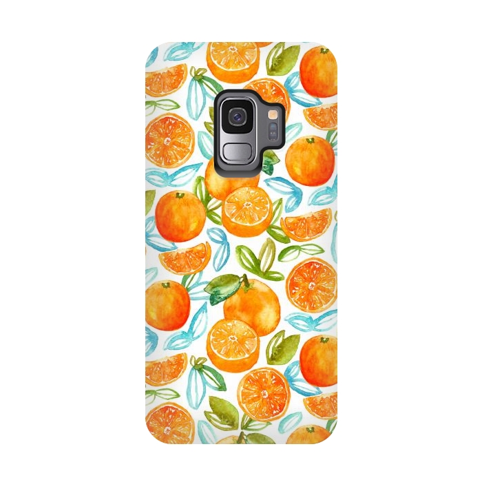 Galaxy S9 StrongFit Oranges  by Tigatiga