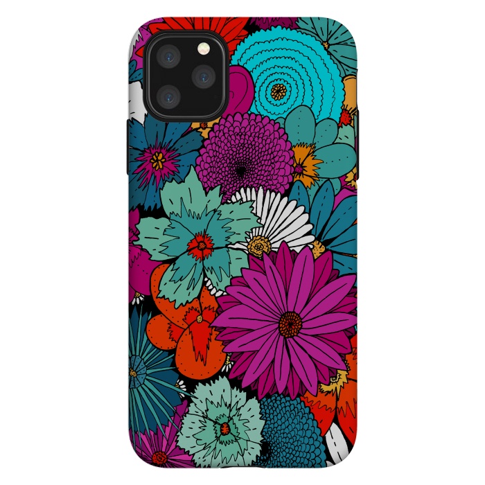 iPhone 11 Pro Max StrongFit Bunch of flowers by Steve Wade (Swade)