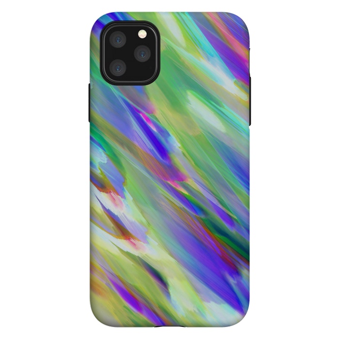 iPhone 11 Pro Max StrongFit Colorful digital art splashing G401 by Medusa GraphicArt