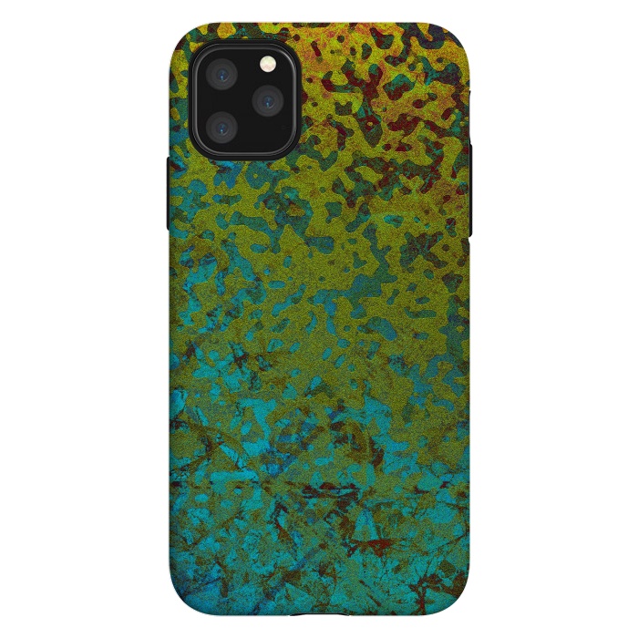 iPhone 11 Pro Max StrongFit Colorful Corroded Background G292 by Medusa GraphicArt