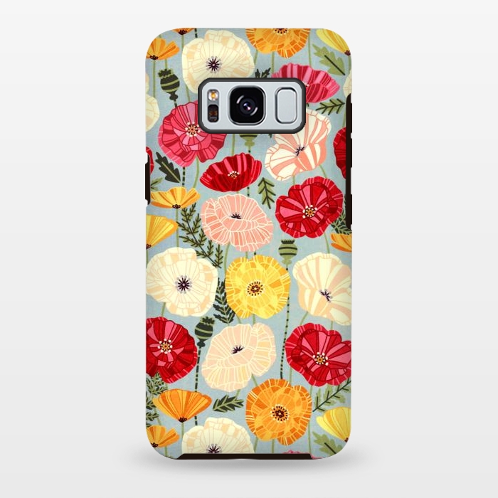 Galaxy S8 plus StrongFit Iceland Poppies  by Tigatiga