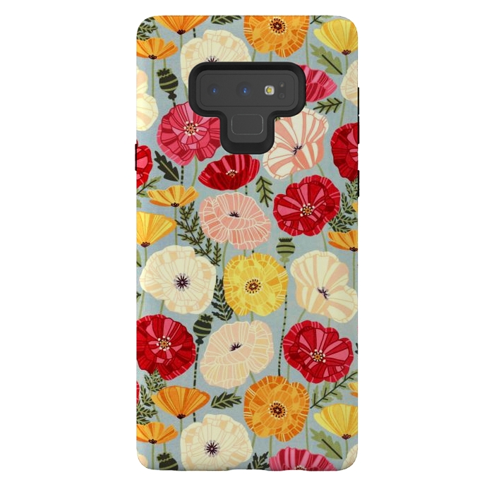 Galaxy Note 9 StrongFit Iceland Poppies  by Tigatiga