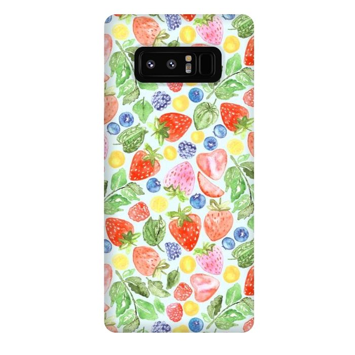 Galaxy Note 8 StrongFit Bright Berries  by Tigatiga