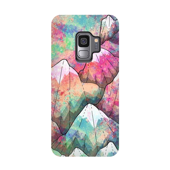Galaxy S9 StrongFit The painted mountain peaks  by Steve Wade (Swade)