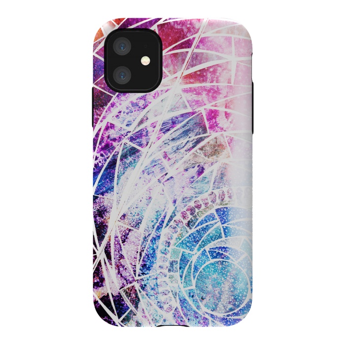iPhone 11 StrongFit Star dust marble mosaic by Oana 