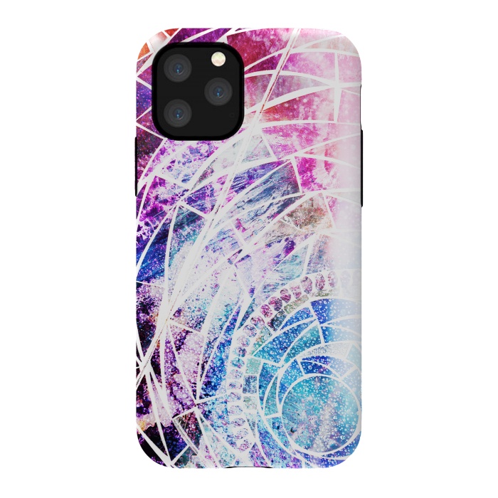 iPhone 11 Pro StrongFit Star dust marble mosaic by Oana 