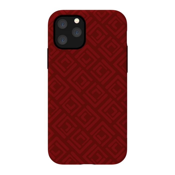 iPhone 11 Pro StrongFit Red Square Roses by Majoih
