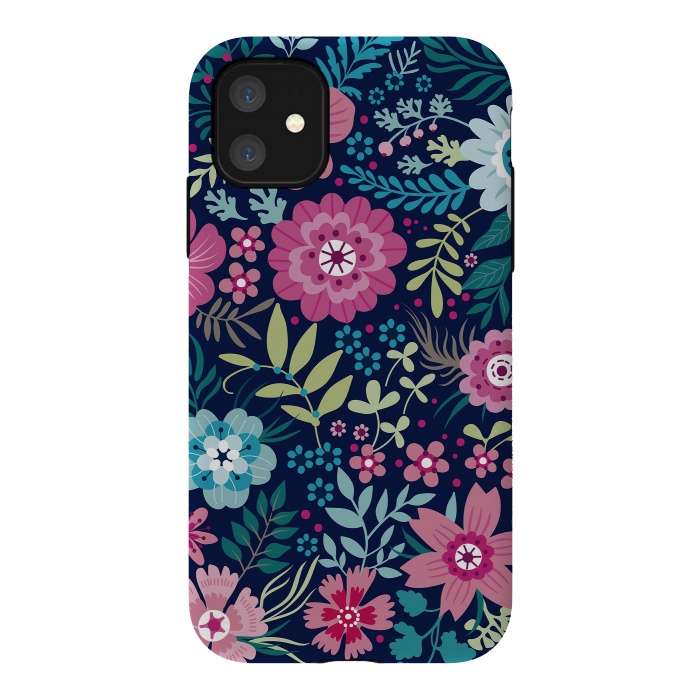 iPhone 11 StrongFit Romancing Floral Design by ArtsCase