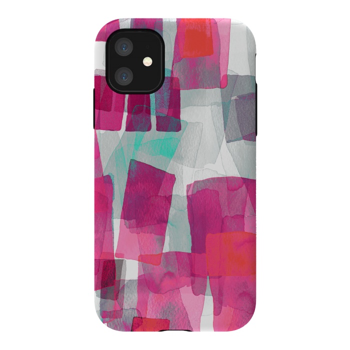 iPhone 11 StrongFit Romantic Rectangular Blocks by Ninola Design