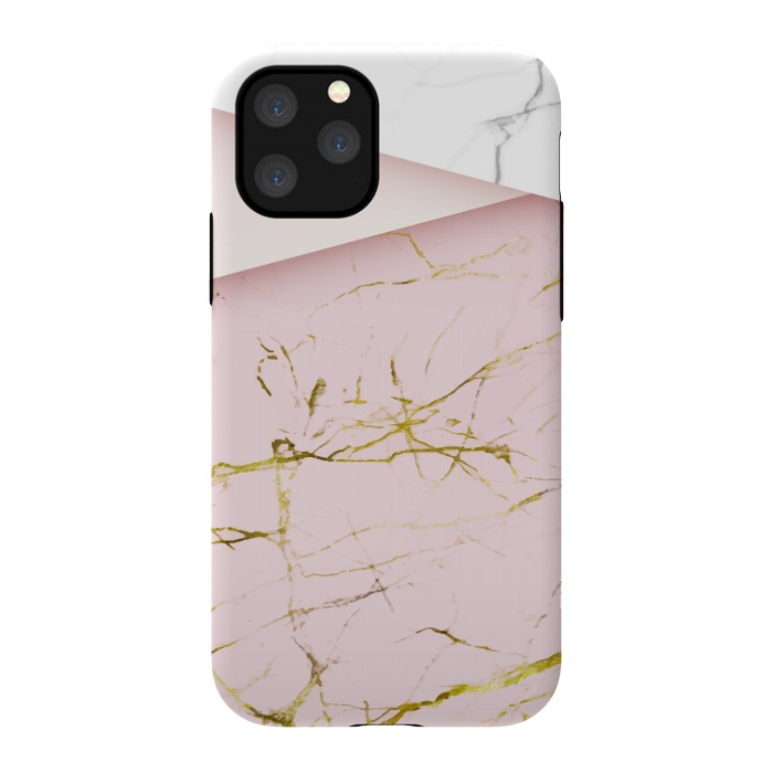 iPhone 11 Pro StrongFit pink marble print 2 by MALLIKA