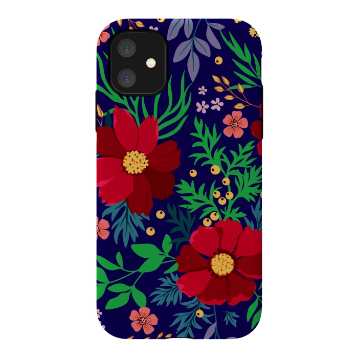 iPhone 11 StrongFit Red Flowers In The Ocean by ArtsCase