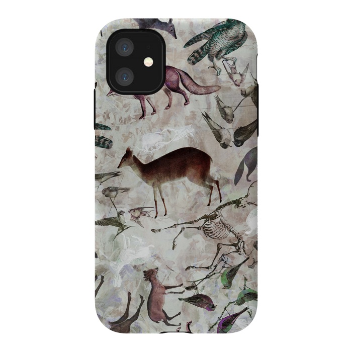 iPhone 11 StrongFit Woodland animals by Oana 