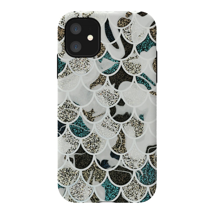 iPhone 11 StrongFit Marble mermaid by Jms