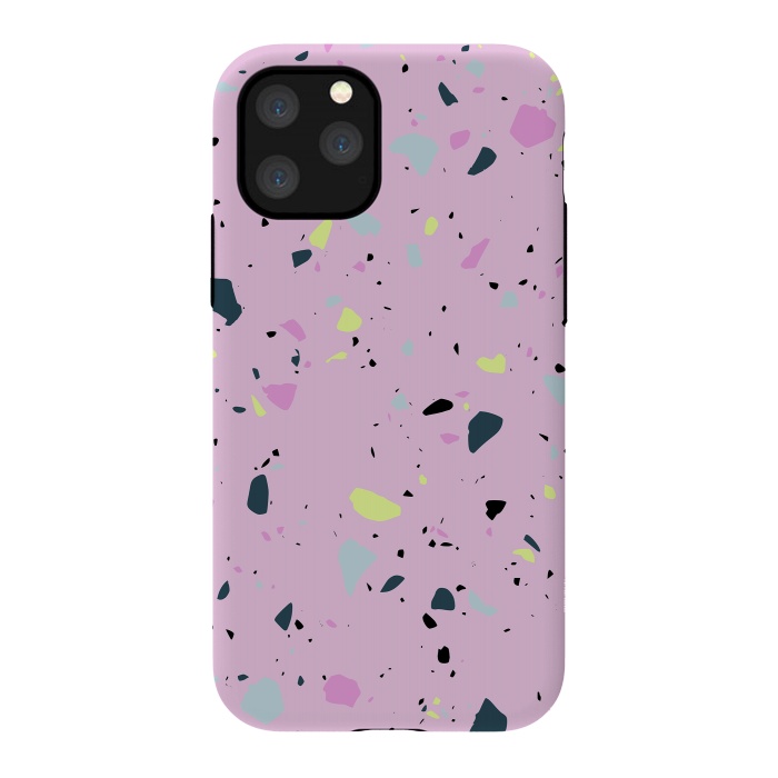 iPhone 11 Pro StrongFit Terrazo Pink by Ninola Design