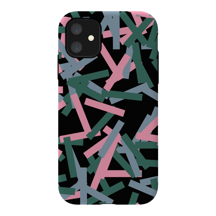 iPhone 11 StrongFit Rectangular Confetti Pink by Ninola Design
