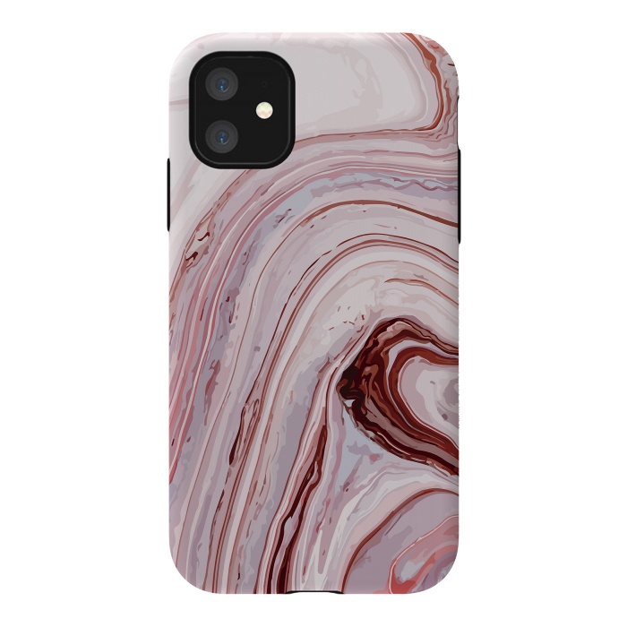 iPhone 11 StrongFit Liquid Pink Marble by ArtsCase