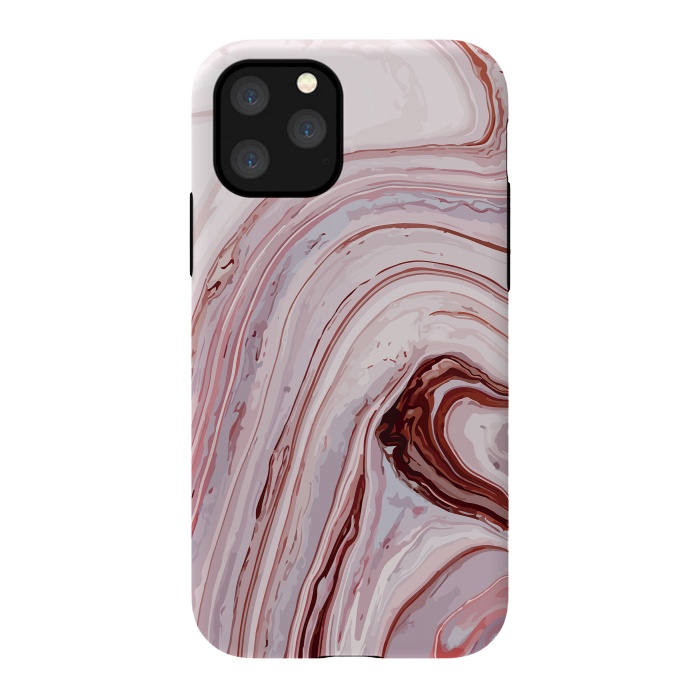 iPhone 11 Pro StrongFit Liquid Pink Marble by ArtsCase