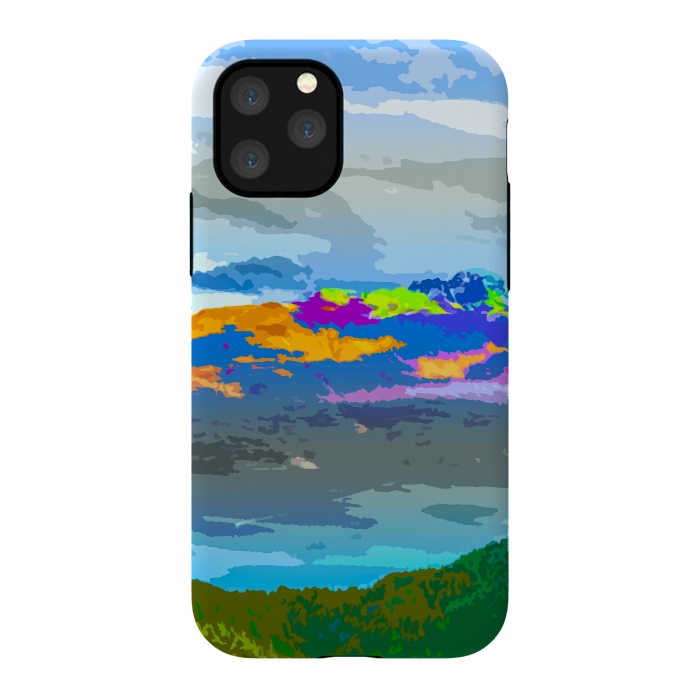 iPhone 11 Pro StrongFit Mountain Color by Creativeaxle