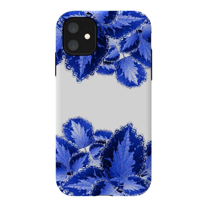 iPhone 11 StrongFit Blue Flowers by Ashley Camille