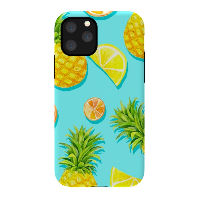 iPhone 11 Pro StrongFit pineapple and grapefruit by haroulita
