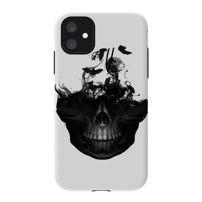iPhone 11 StrongFit black skull by haroulita