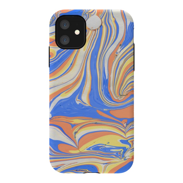 iPhone 11 StrongFit funky marble by haroulita