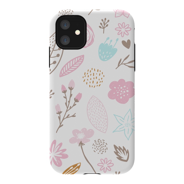iPhone 11 StrongFit multi floral pattern x by haroulita