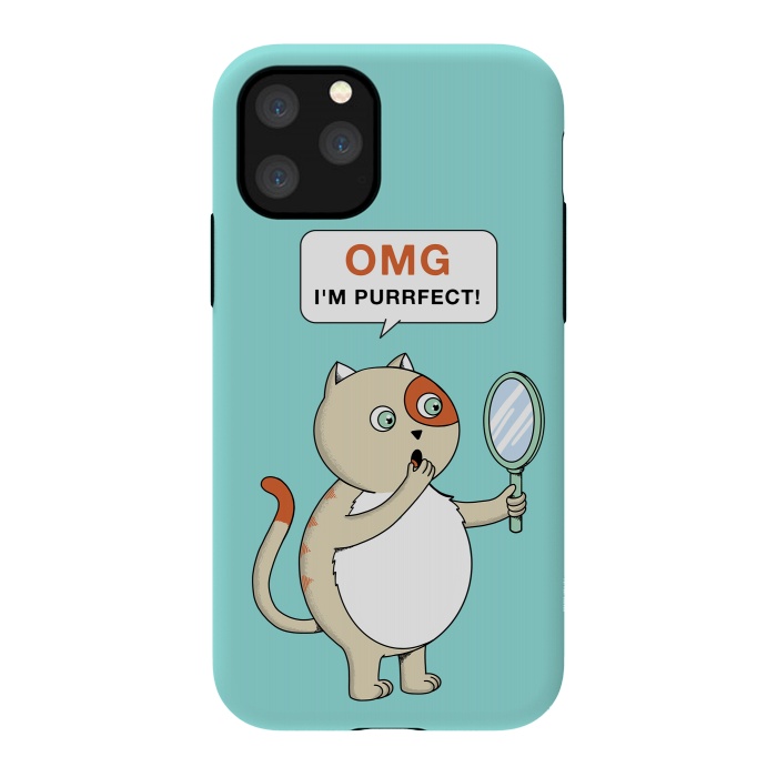 iPhone 11 Pro StrongFit Cat Perfect by Coffee Man