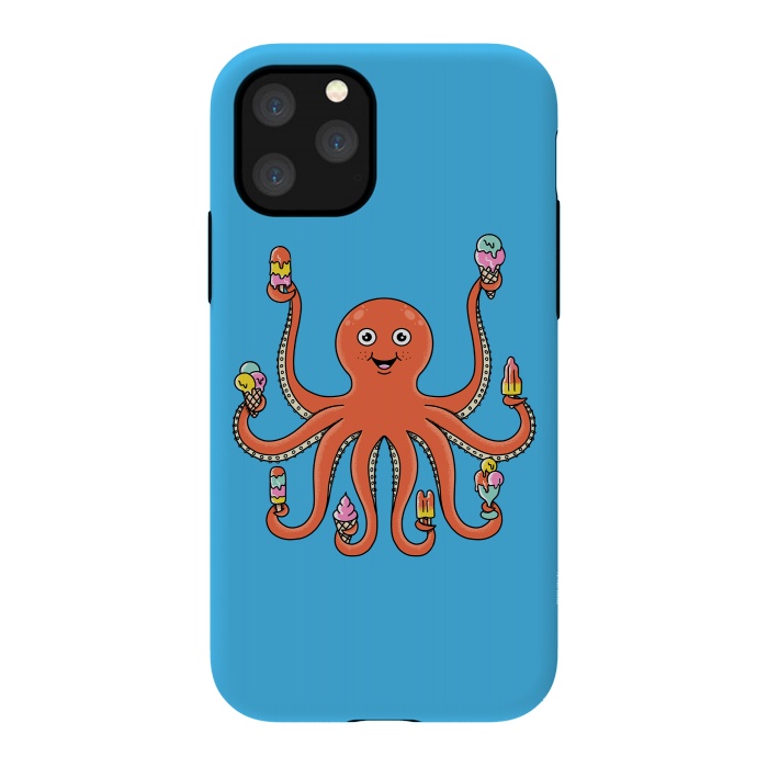 iPhone 11 Pro StrongFit Octopus Ice Creams by Coffee Man