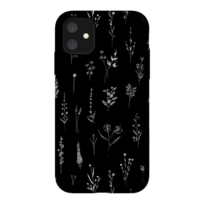 iPhone 11 StrongFit Wildflowers Pattern by Anis Illustration