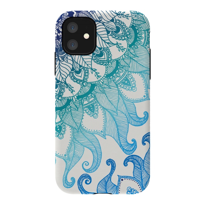 iPhone 11 StrongFit Mermaid Mandala by Rose Halsey