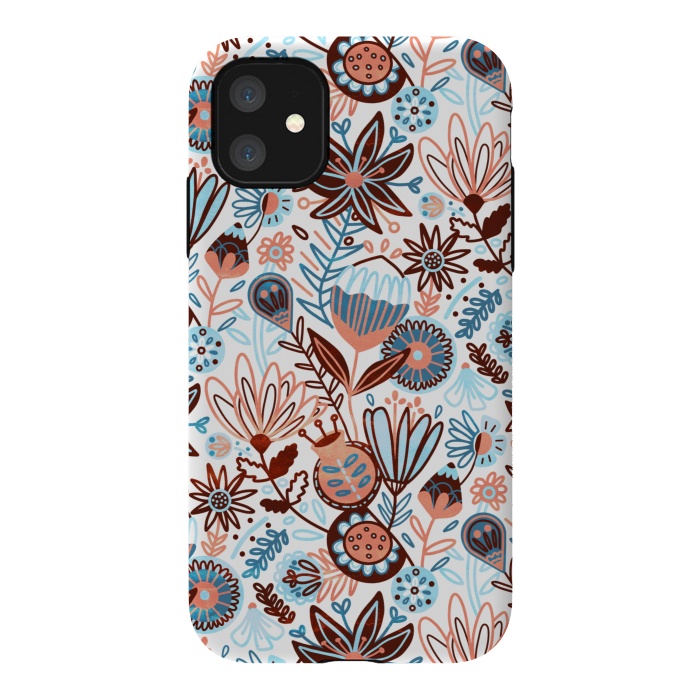 iPhone 11 StrongFit Winter Floral  by Tigatiga
