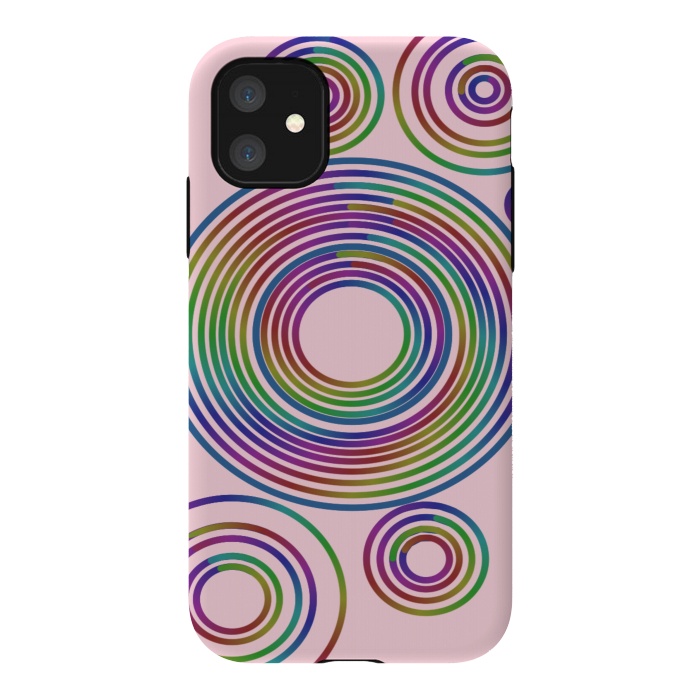 iPhone 11 StrongFit Colorful circles by CAS