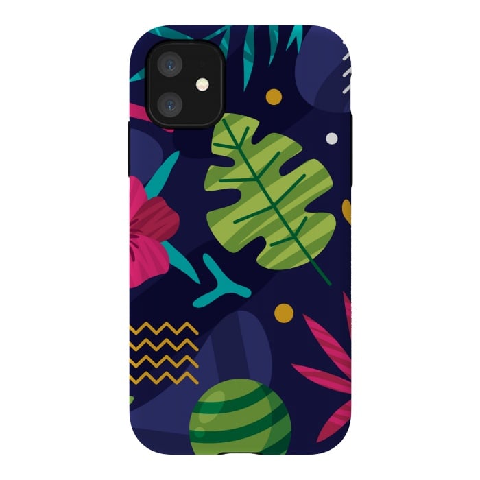 iPhone 11 StrongFit TROPICAL SUMMER PATTERN by MALLIKA