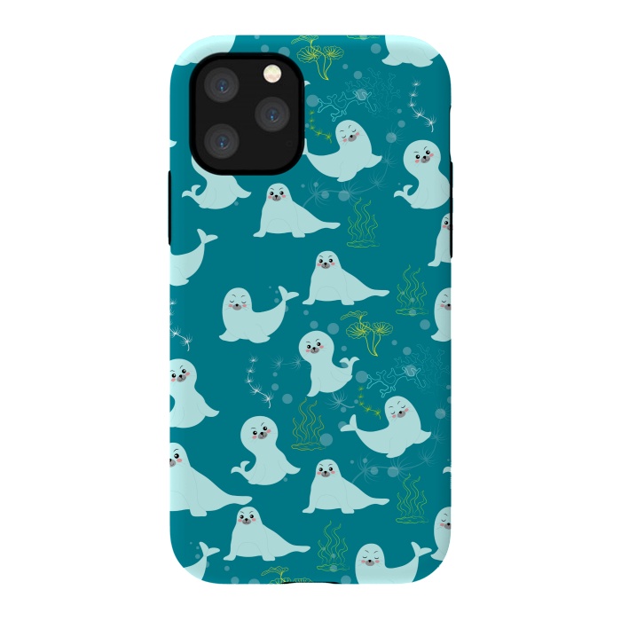 iPhone 11 Pro StrongFit happy seagulls  by MALLIKA