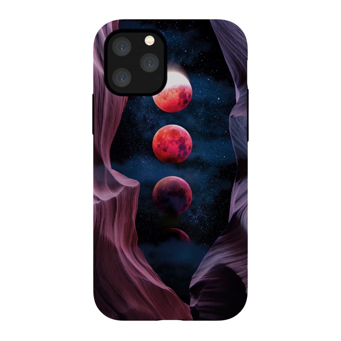 iPhone 11 Pro StrongFit Grand Canyon with Space & Bloody Moon - Collage V by Art Design Works