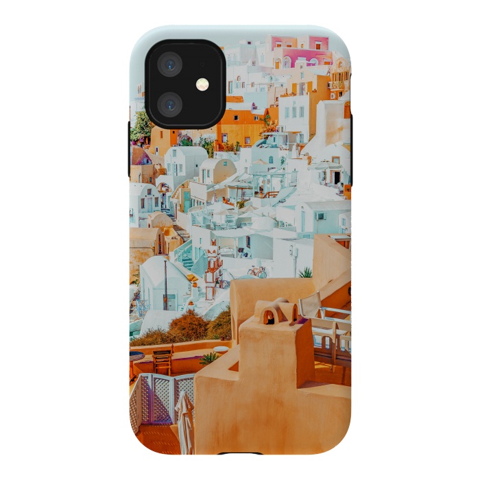 iPhone 11 StrongFit Santorini Vacay by Uma Prabhakar Gokhale