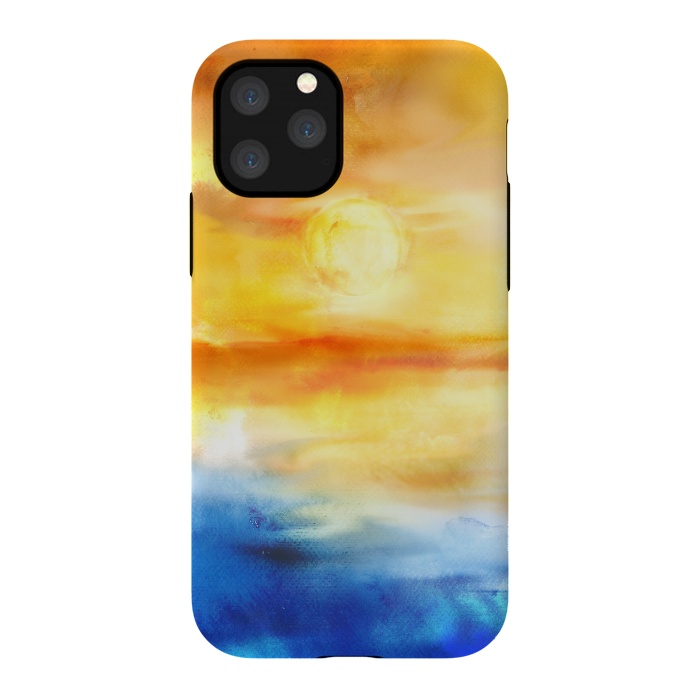 iPhone 11 Pro StrongFit Abstract Sunset Artwork I by Art Design Works